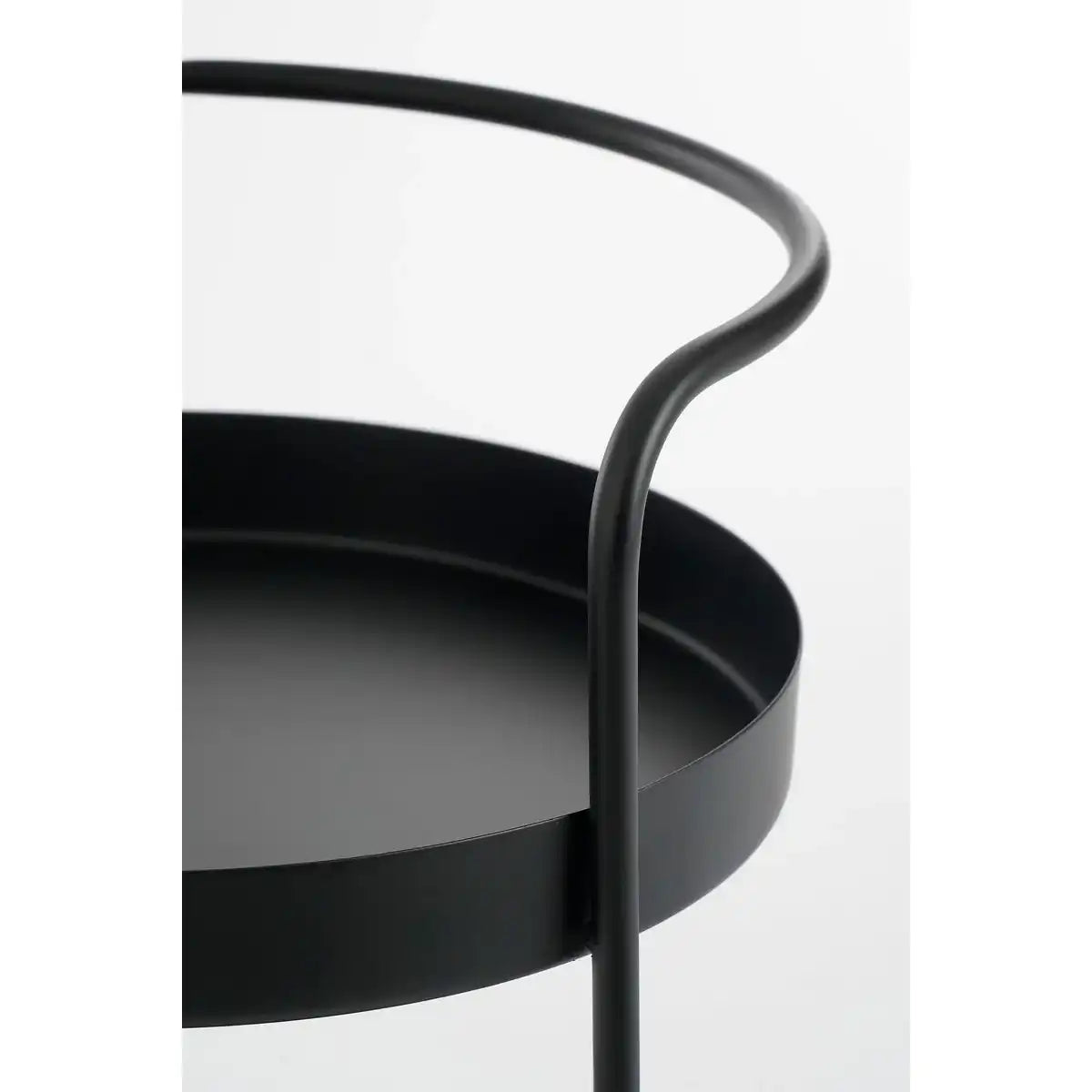 Stanli Etagère 2 -Layer - H35 x Ø25 cm - Metall - Schwarz - HomeDesign Knaus
