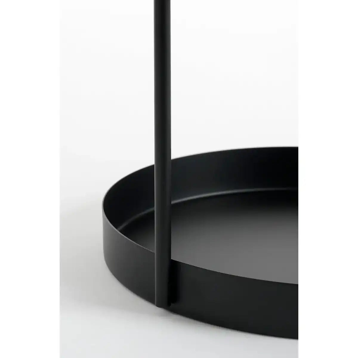 Stanli Etagère 2 -Layer - H35 x Ø25 cm - Metall - Schwarz - HomeDesign Knaus