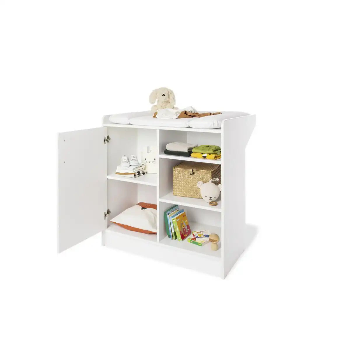 Starter-Set 'Hilda & Viktoria', weiß
2 Teile: Hausbett, Wickelkommode - HomeDesign Knaus