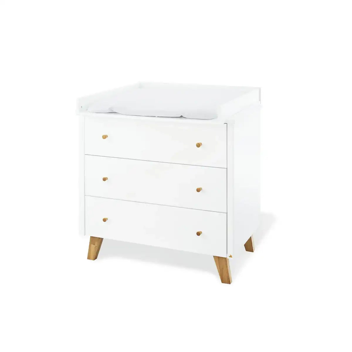 Starterset 'Hilda & Pan' breit, weiß
2-teilig: Hausbett, breite Wickelkommode - HomeDesign Knaus