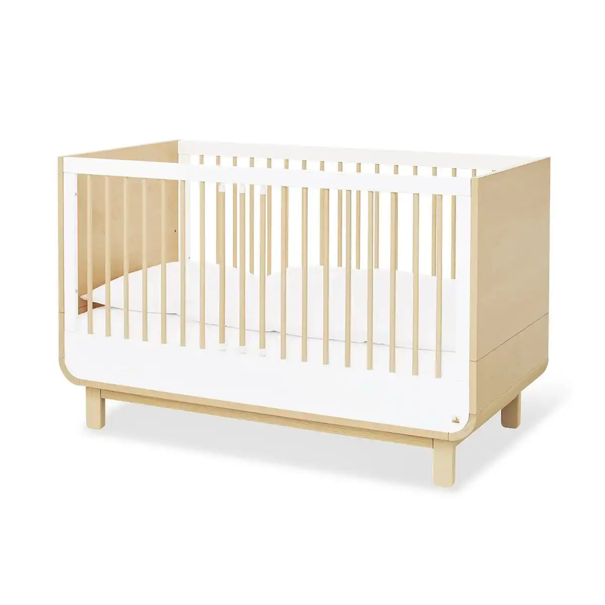 Starterset 'Rund' breit2-teilig: Kinderbett, breite Wickelkommode - HomeDesign Knaus