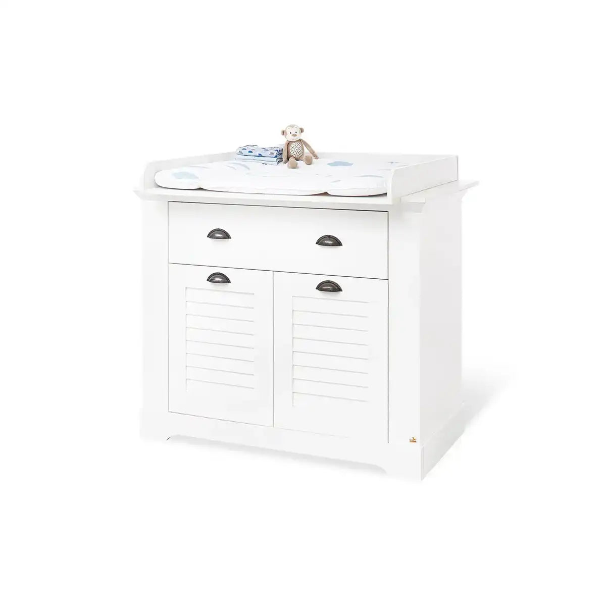 Starterset 'Siena' breit2-teilig: Kinderbett, breite Wickelkommode - HomeDesign Knaus