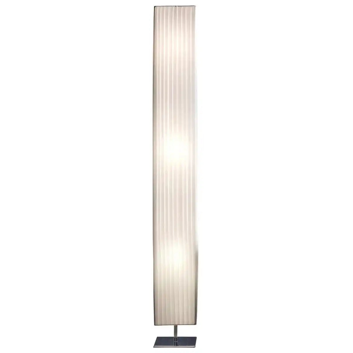 Stehlampe 160 cm eckig weiß, chrom - HomeDesign Knaus