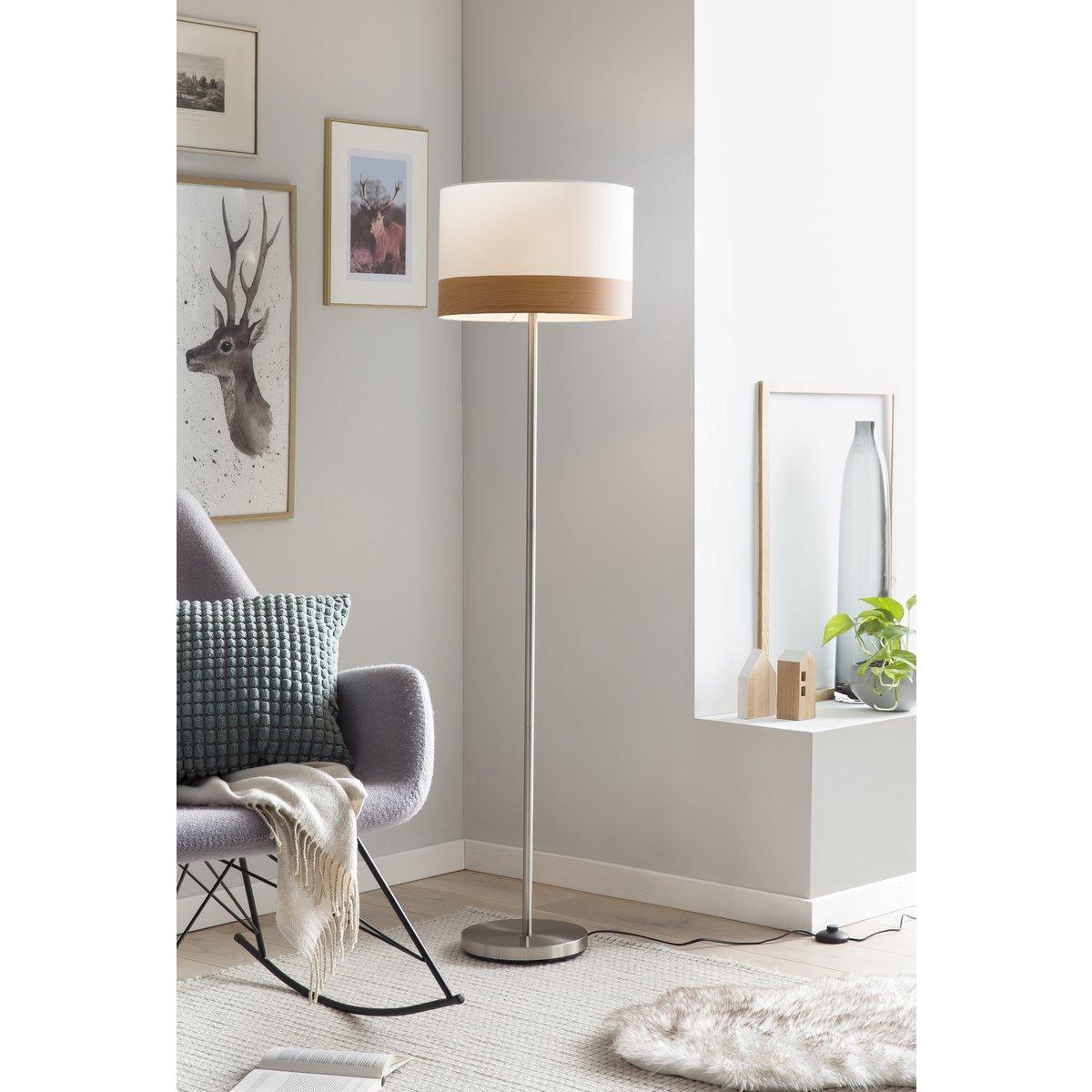 Stehlampe rund weiß Ø 38 cm - HomeDesign Knaus