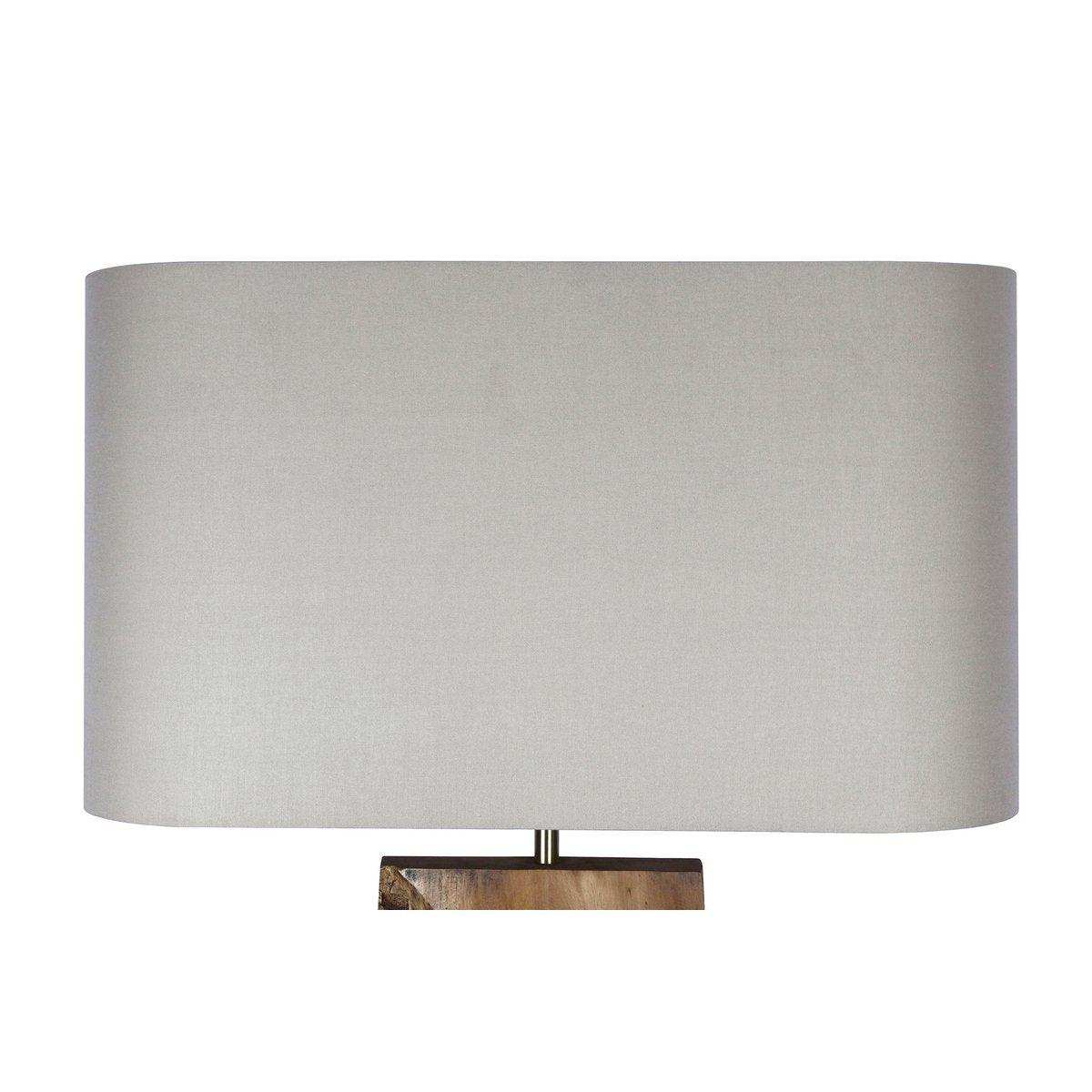 Stehleuchte Akazie/Leinen Natur 171 cm - HomeDesign Knaus