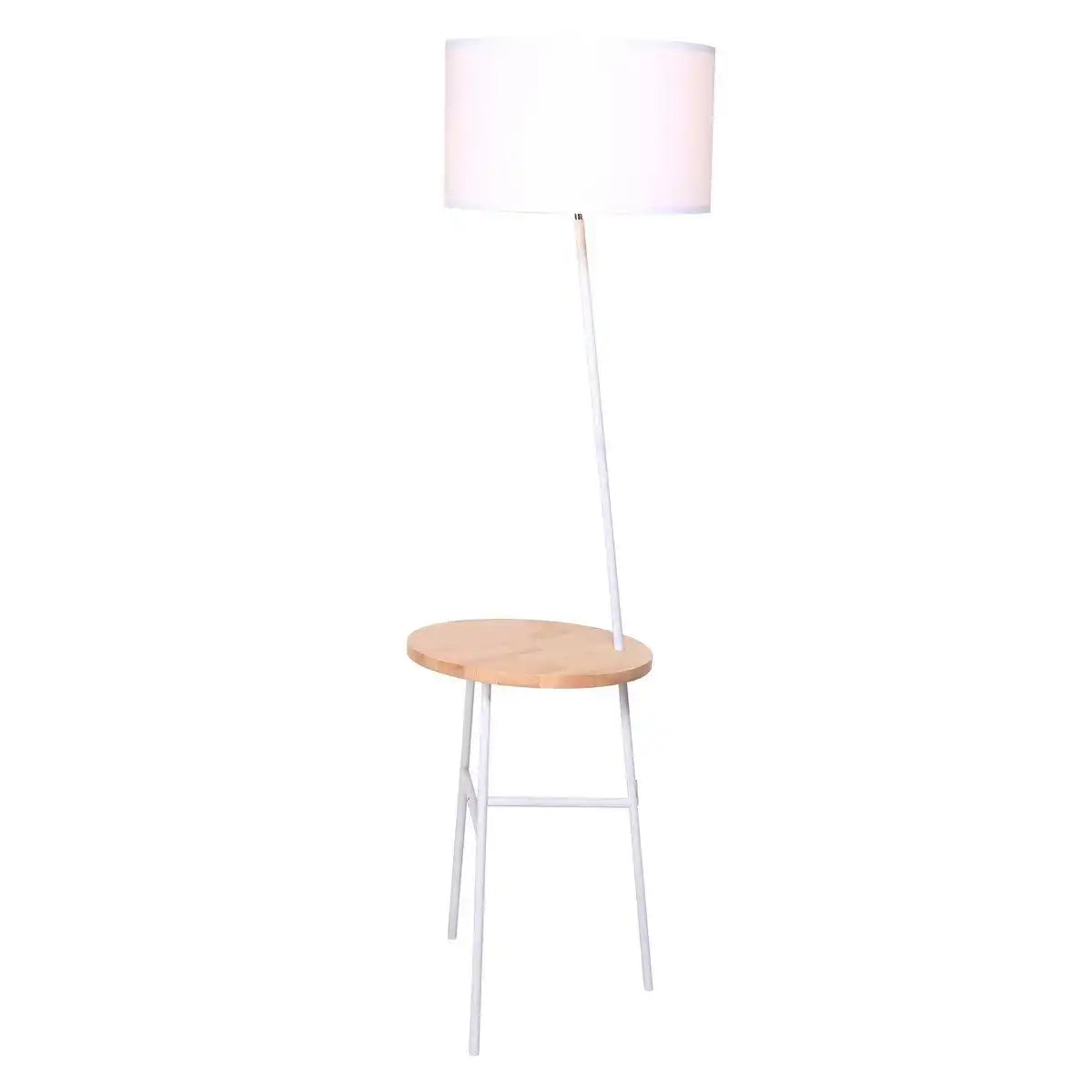 Stehleuchte mit Holztablett - HomeDesign Knaus