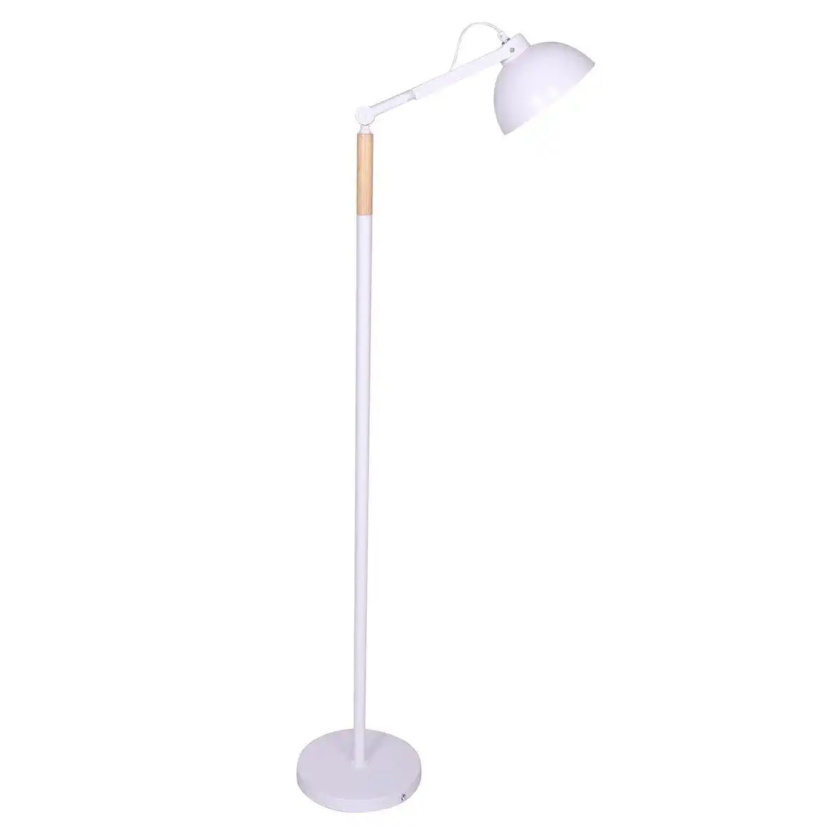 Stehleuchte skandinavisch Weiß/Natur - HomeDesign Knaus