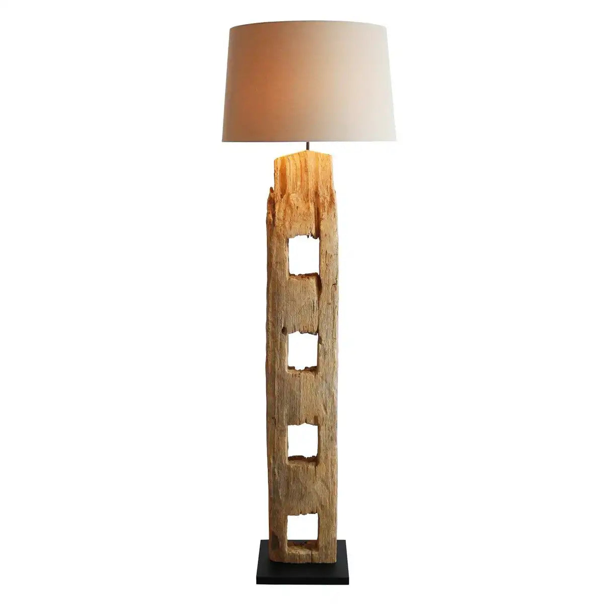 Stehleuchte Treibholz Antikweiß 175 cm - HomeDesign Knaus