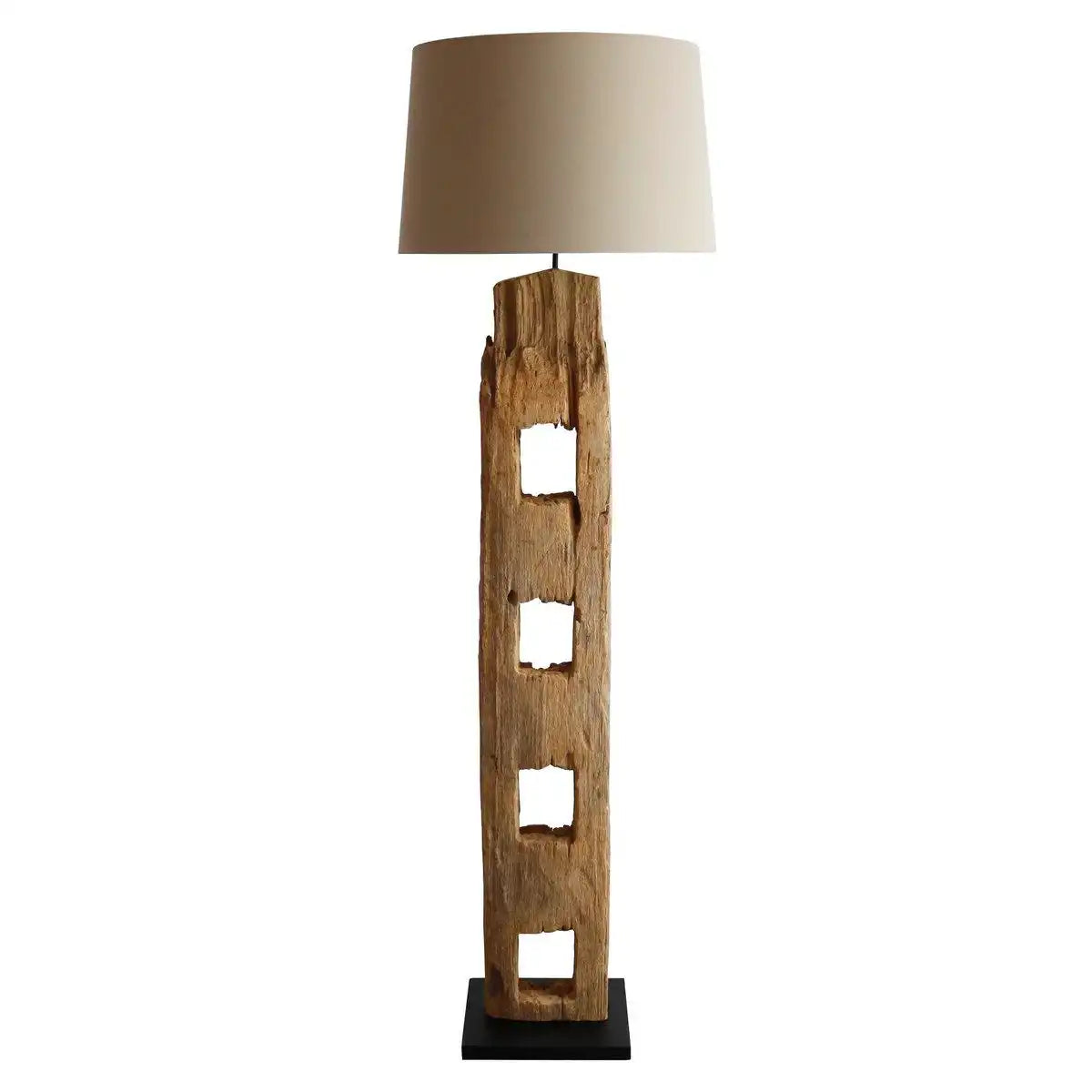 Stehleuchte Treibholz Antikweiß 175 cm - HomeDesign Knaus