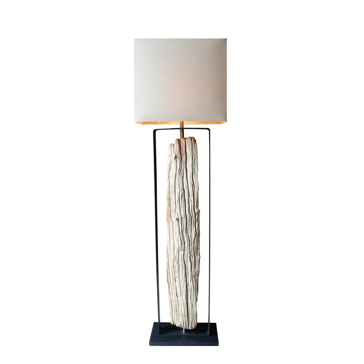 Stehleuchte Treibholz Natur/Beige 165 cm - HomeDesign Knaus