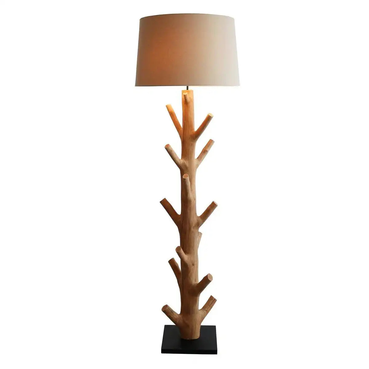 Stehleuchte Treibholz Natur/Weiß 175 cm - HomeDesign Knaus