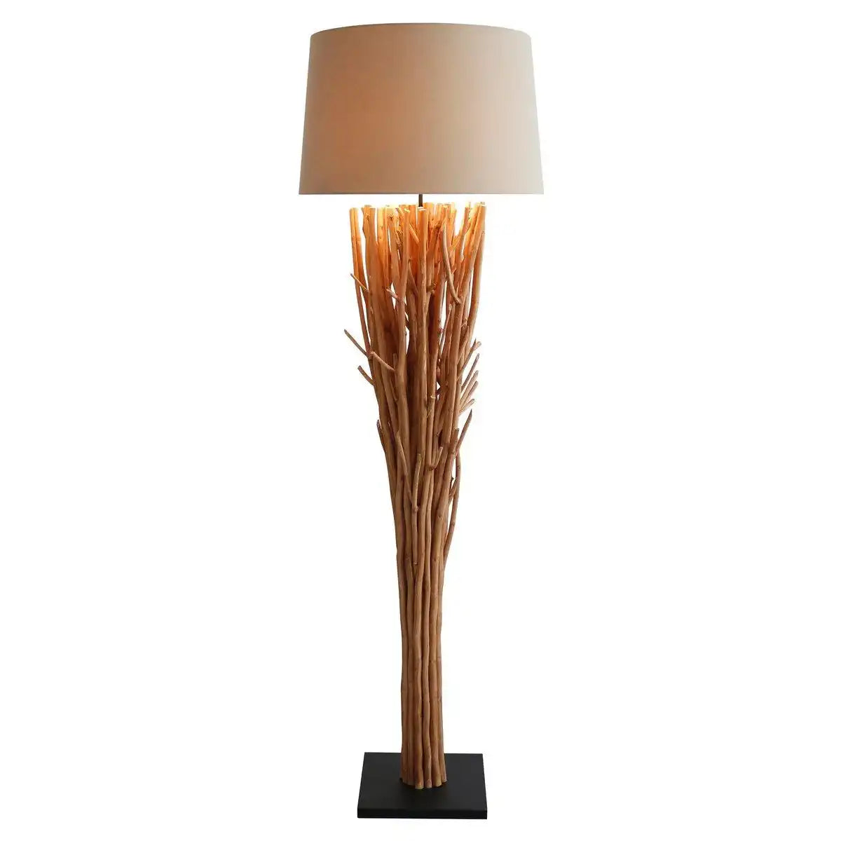 Stehleuchte Treibholz Natur/Weiß 175 cm - HomeDesign Knaus