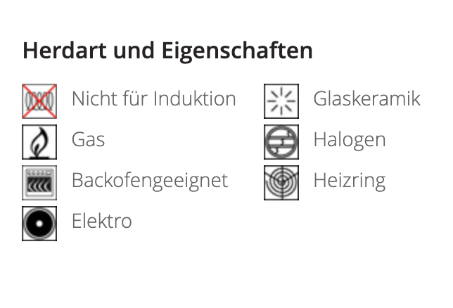 Stielkasserolle Kupferbeschichtung Glaskeramik Glaskeramik Nicht Induktion - HomeDesign Knaus