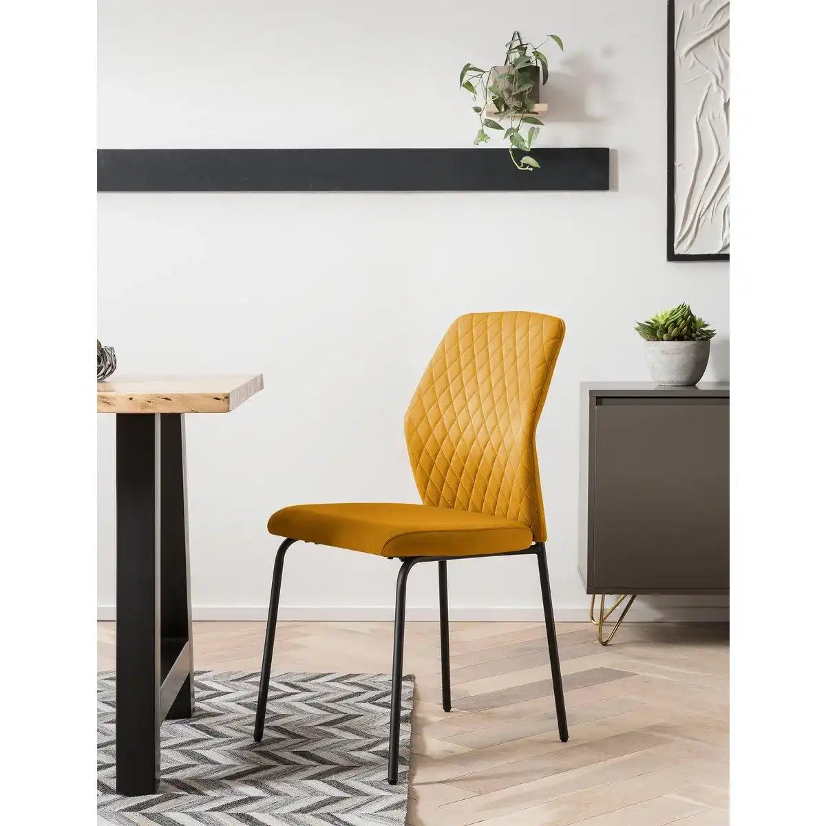 Stuhl 2er Set Gelb - HomeDesign Knaus