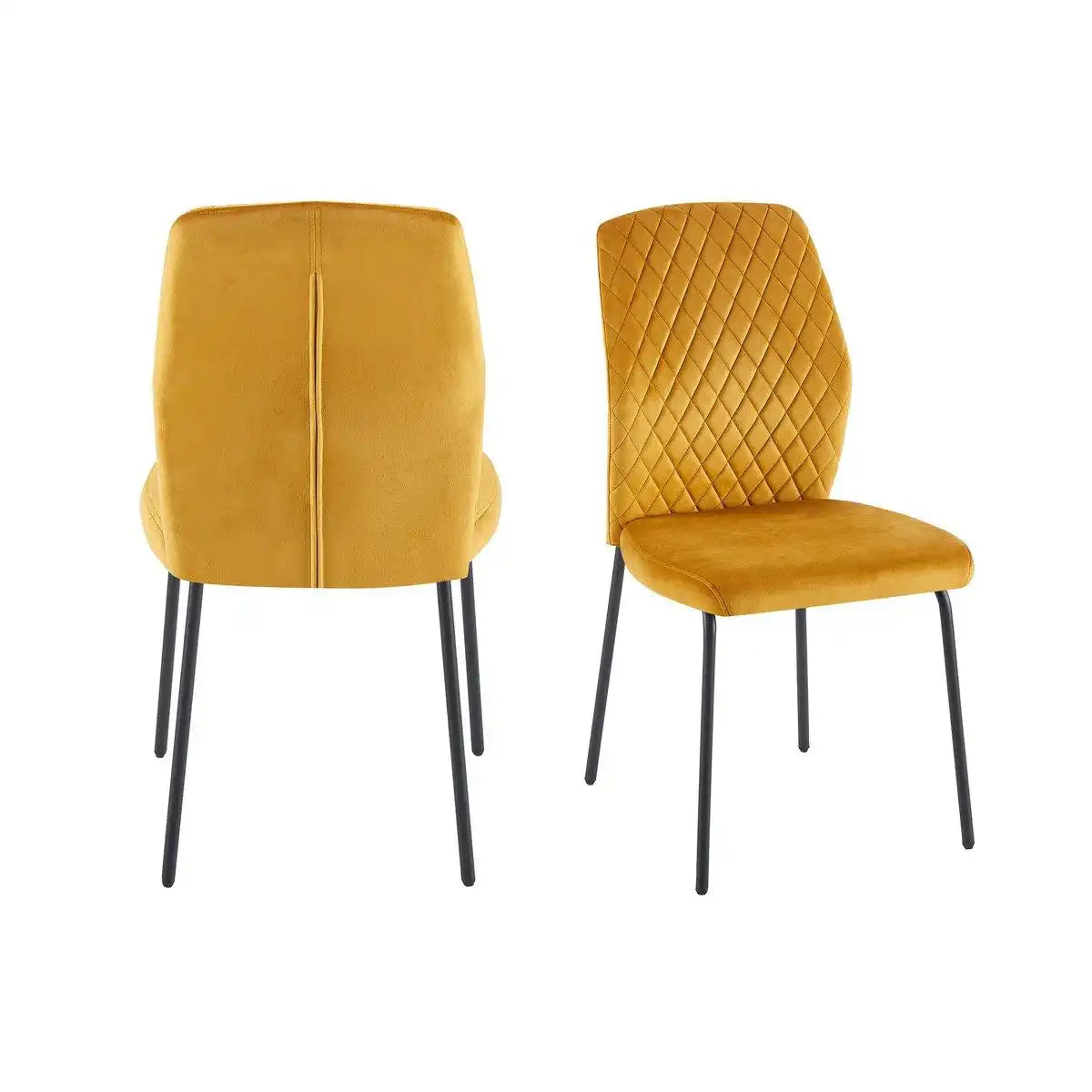 Stuhl 2er Set Gelb - HomeDesign Knaus