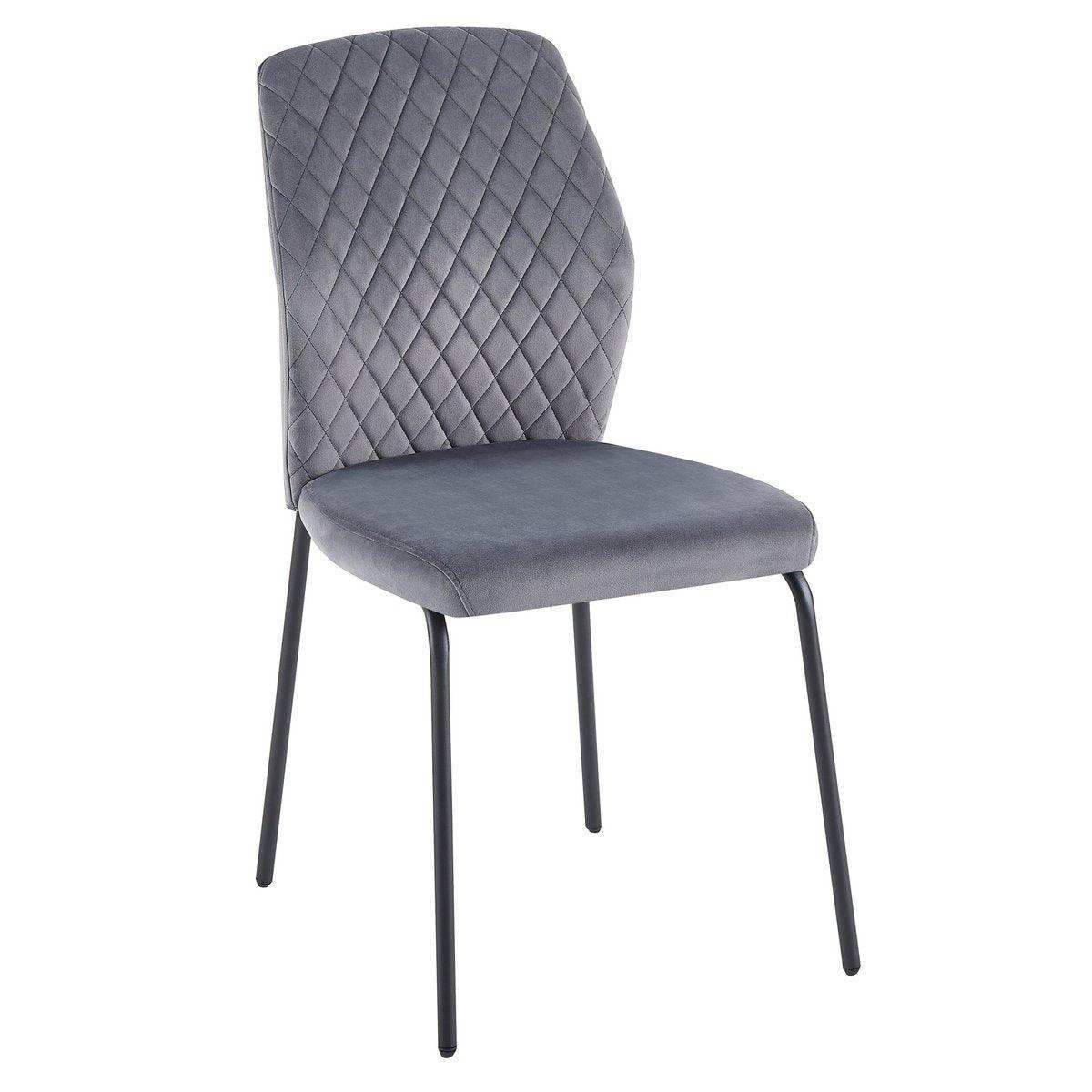 Stuhl 2er Set Grau - HomeDesign Knaus
