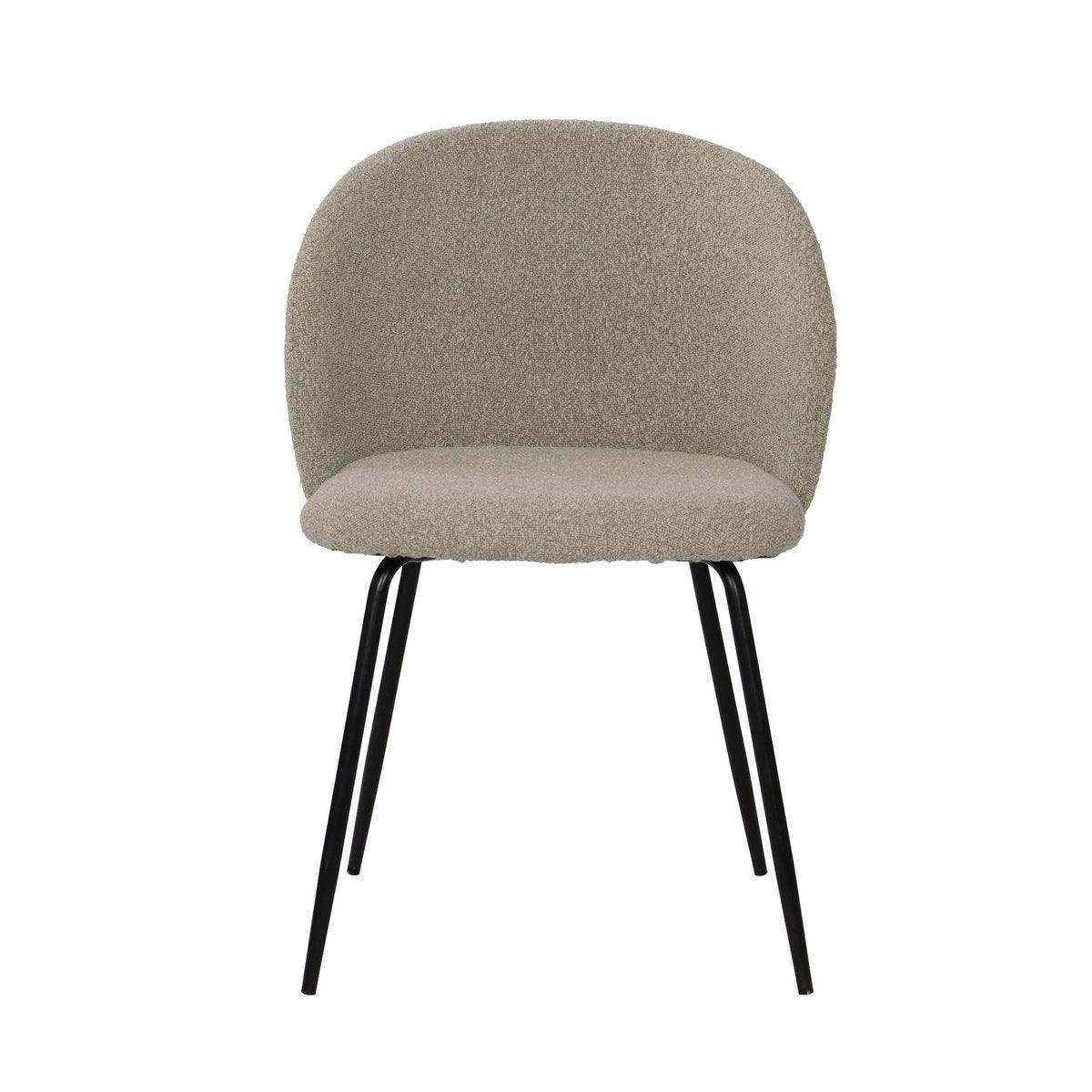 Stuhl 2er Set mit Bezug aus Strukturstoff - HomeDesign Knaus
