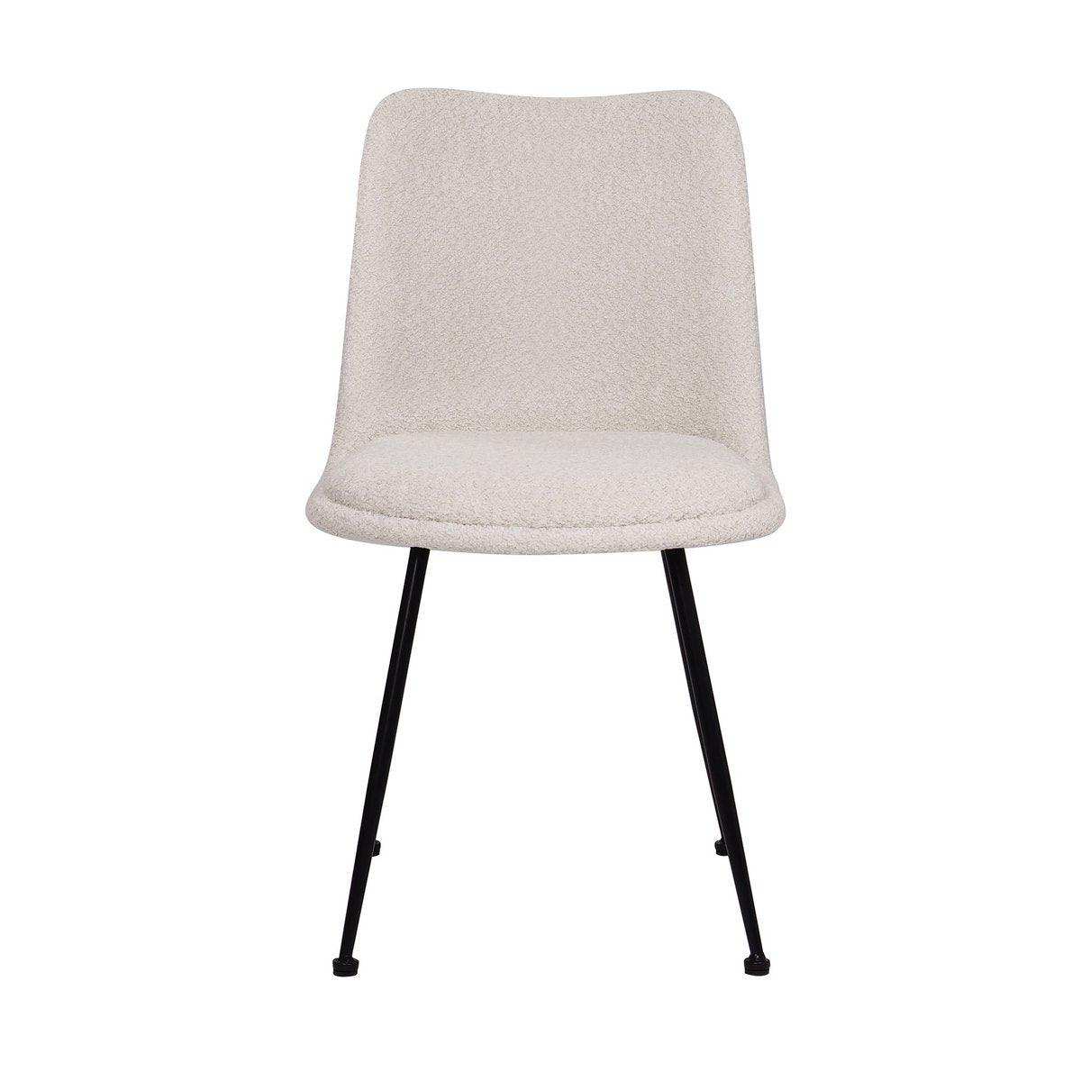 Stuhl 2er Set mit Bouclé-Bezug - HomeDesign Knaus