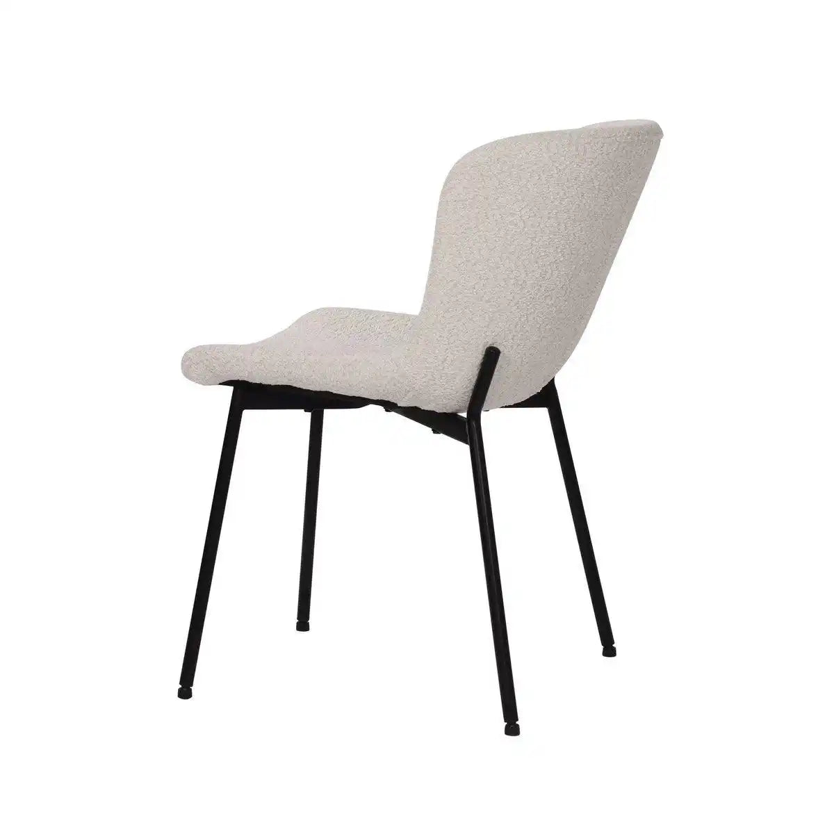 Stuhl 2er Set mit Bouclé-Bezug - HomeDesign Knaus