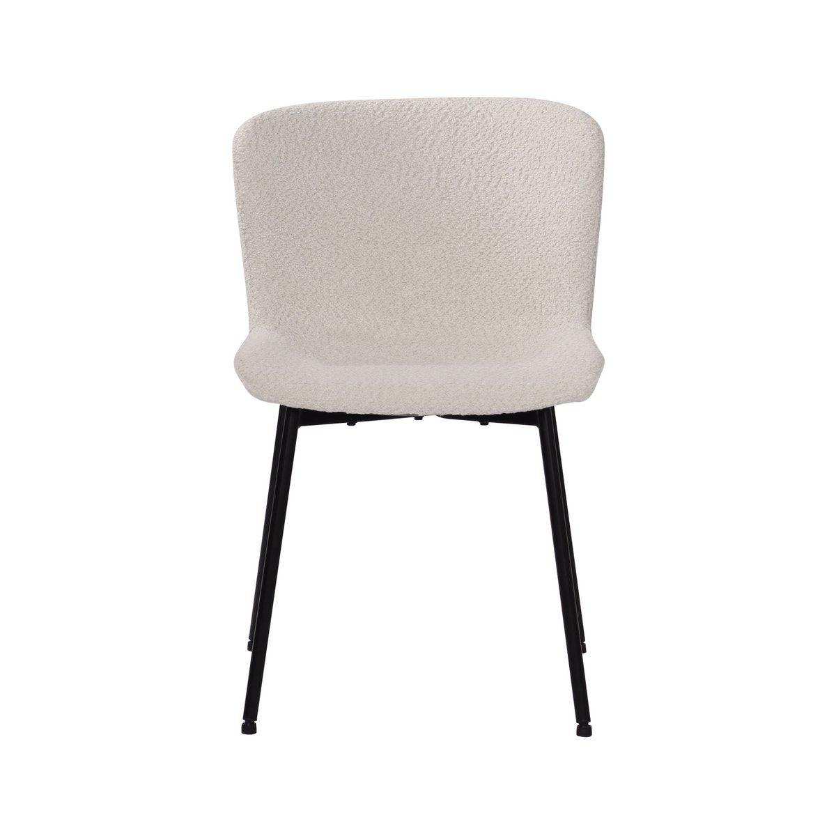 Stuhl 2er Set mit Bouclé-Bezug - HomeDesign Knaus