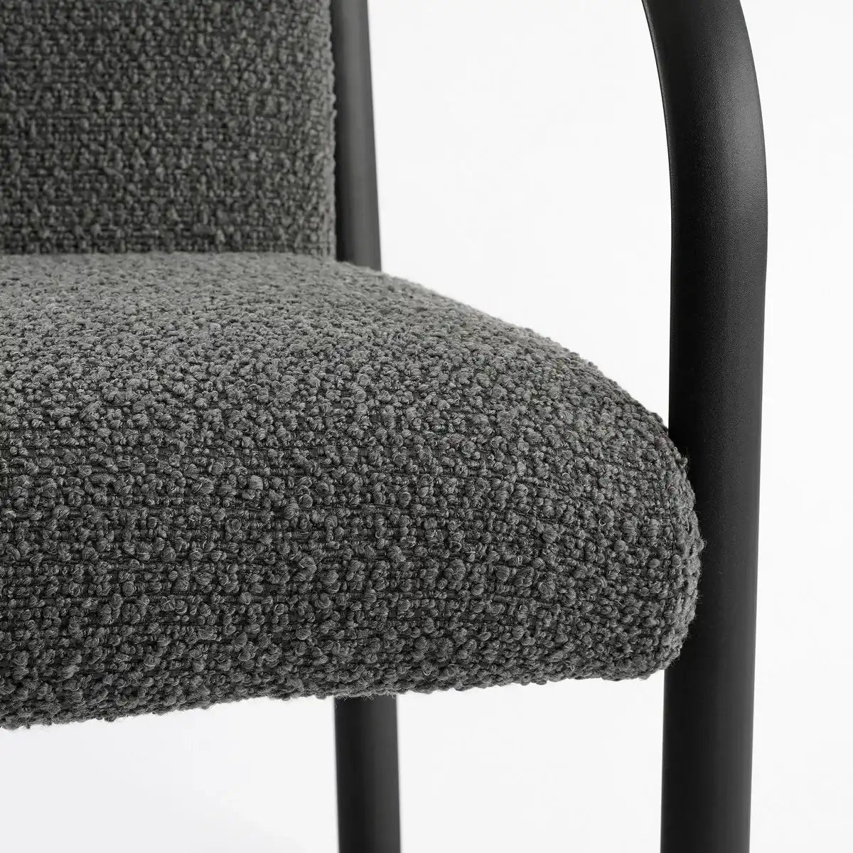 Symon Sessel – L72 x B69 x H81 cm – Dunkelgrau - HomeDesign Knaus