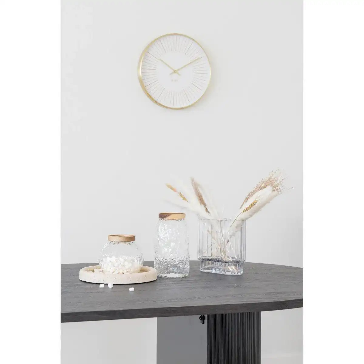 Takamaka Wanduhr – Gold, Aluminium/Glas, Ø40 cm - HomeDesign Knaus