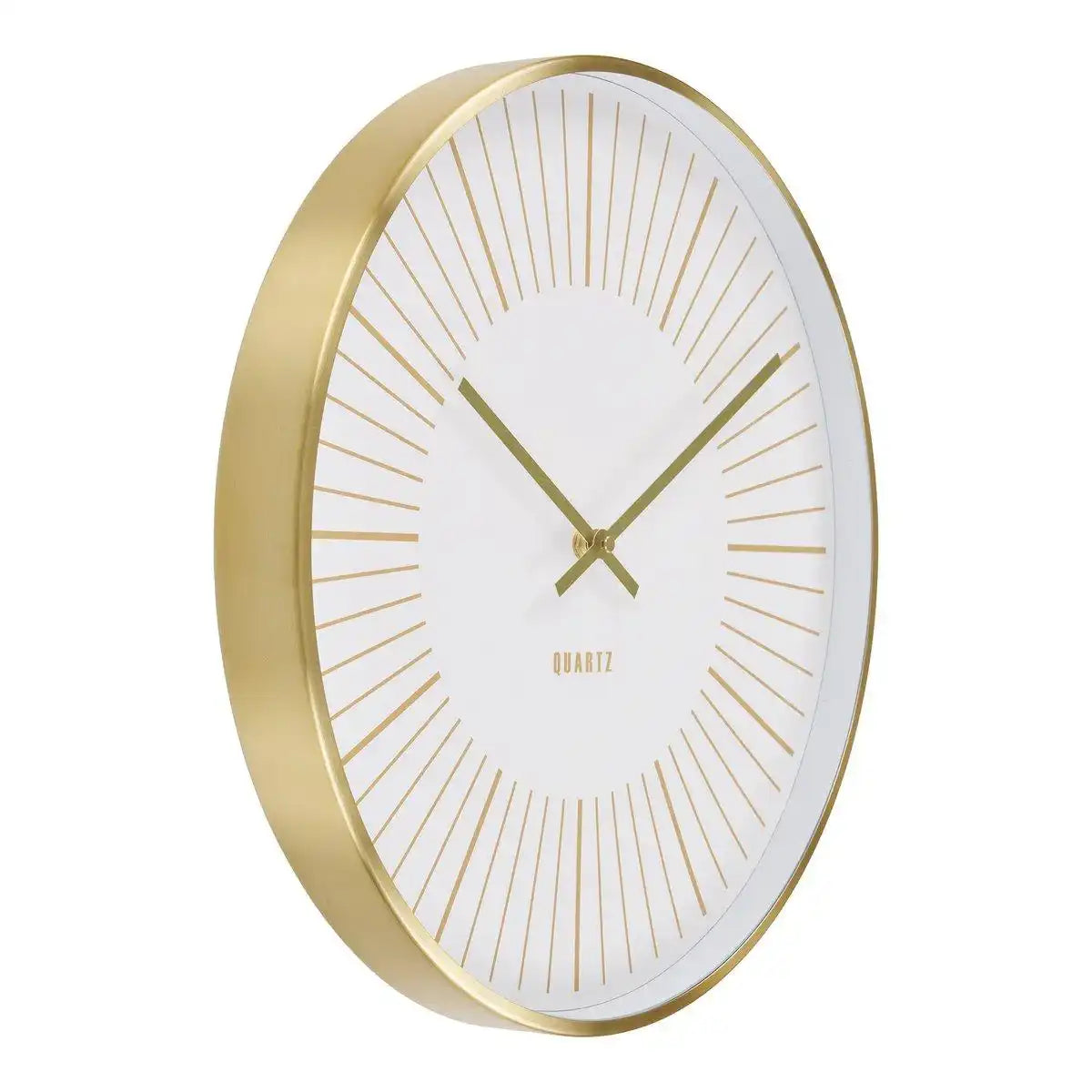Takamaka Wanduhr – Gold, Aluminium/Glas, Ø40 cm - HomeDesign Knaus