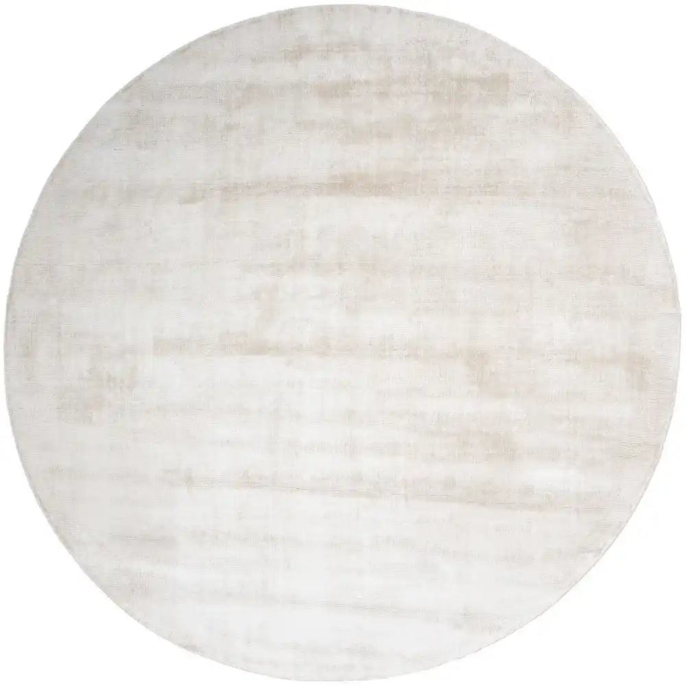 Teppich Cos – Viskose Beige Rund ø200 cm - HomeDesign Knaus