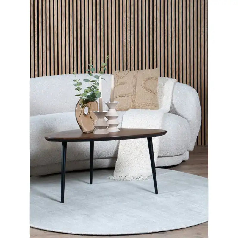 Teppich Cos – Viskose Elfenbein Rund ø150 cm - HomeDesign Knaus