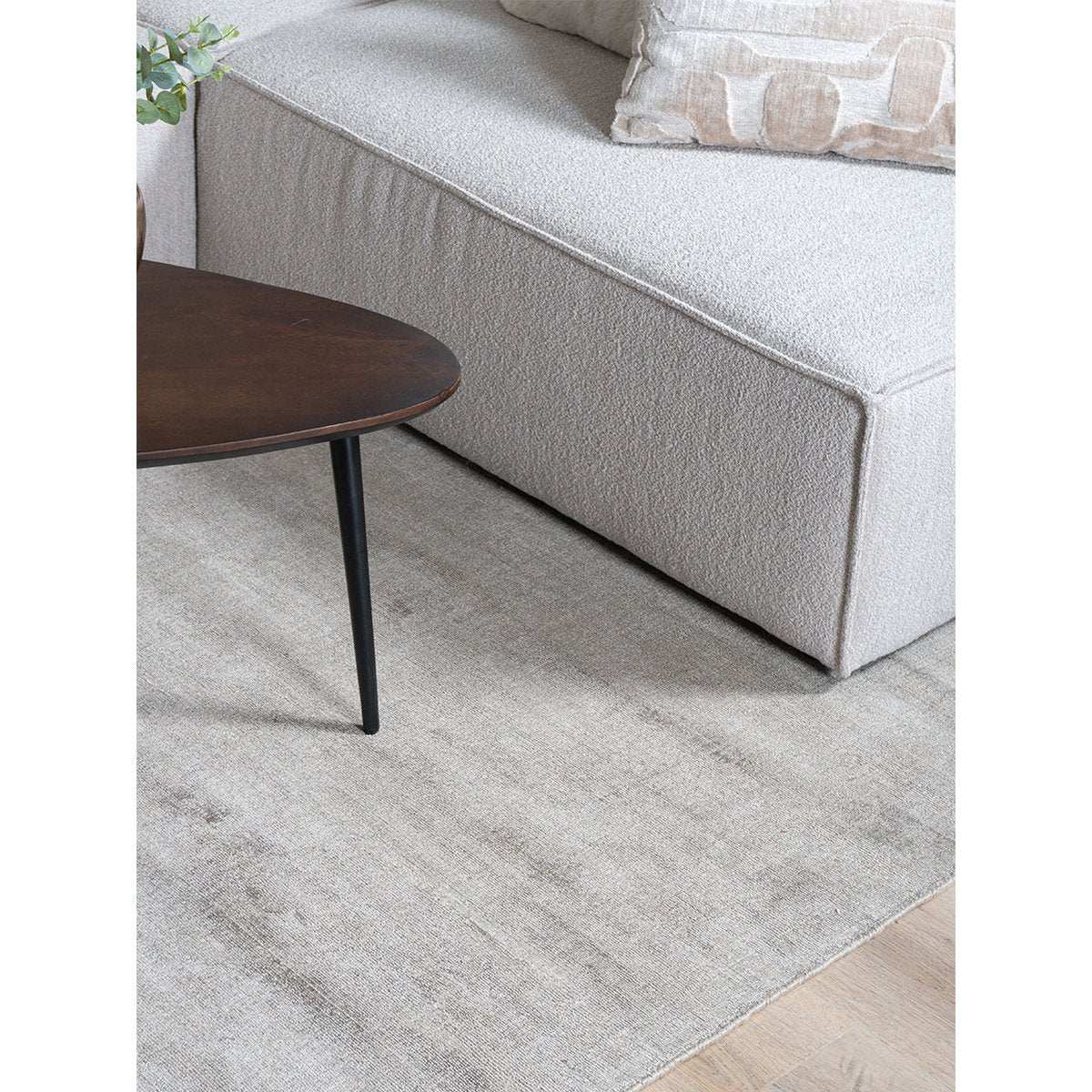 Teppich Cos – Viskose Taupe 200 x 280 cm - HomeDesign Knaus