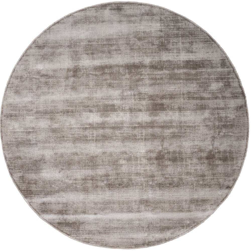 Teppich Cos – Viskose Taupe Rund ø150 cm - HomeDesign Knaus