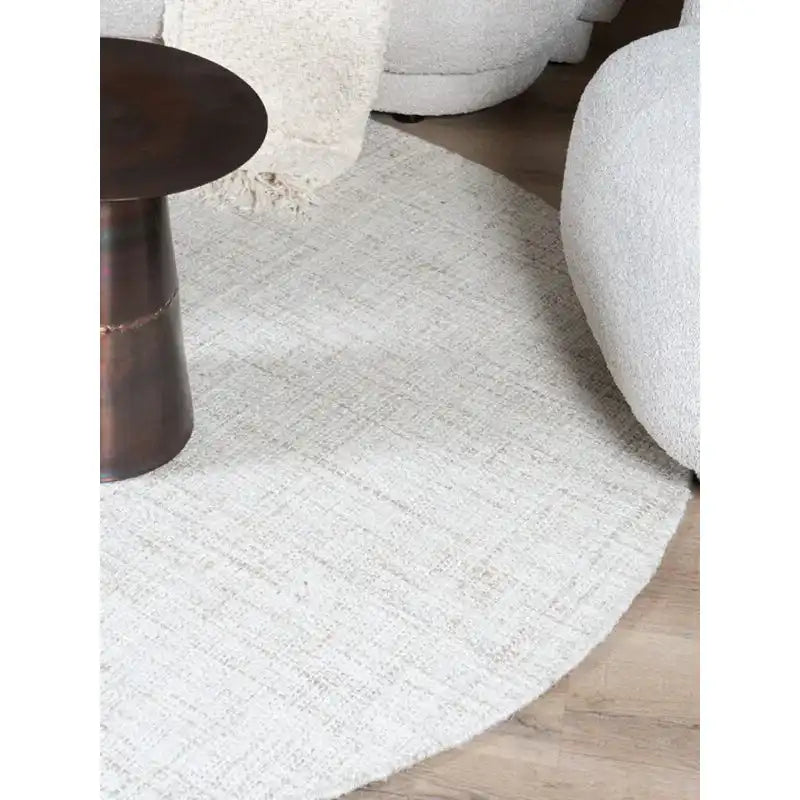 Teppich Cross Hellbeige – Rund ø160 cm - HomeDesign Knaus