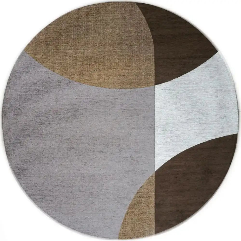 Teppich Eli Braun ø200 cm - HomeDesign Knaus