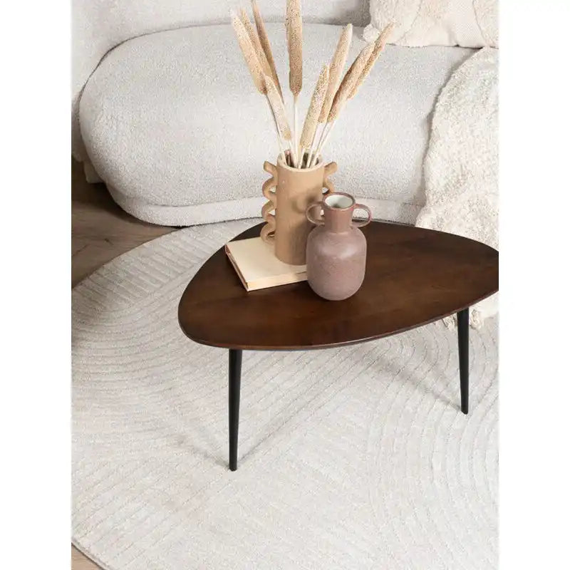 Teppich Ella Beige Rund ø200 cm - HomeDesign Knaus