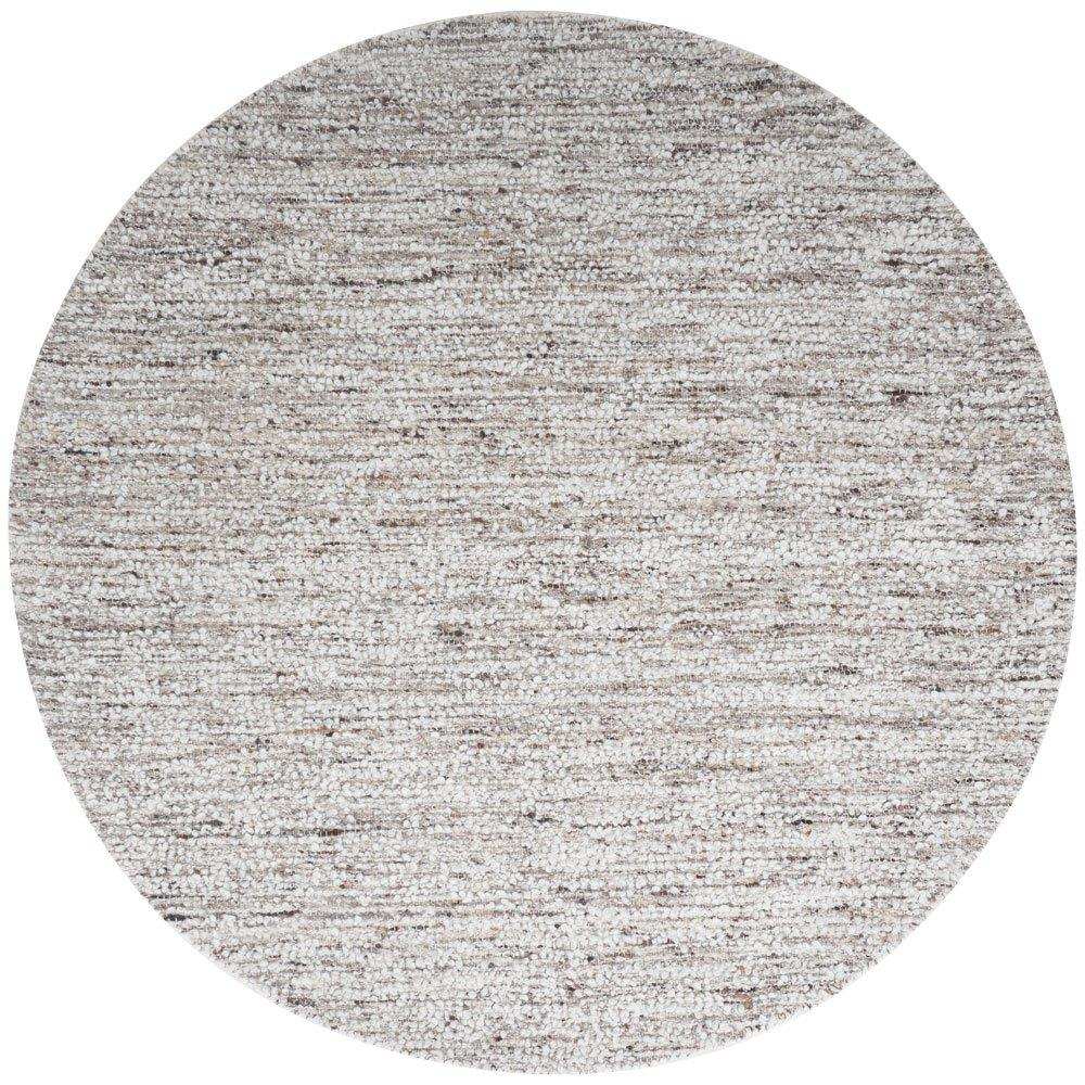 Teppich MICA Naturel/Braun rund Ø200 cm - HomeDesign Knaus