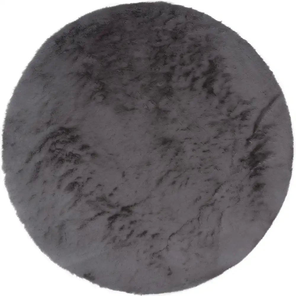 Teppich Morbido Anthrazit 31 - Rund ø200 cm - HomeDesign Knaus