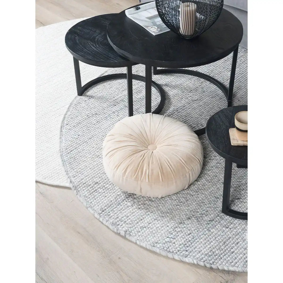 Teppich Pebbel 815 - Rund ø200 cm - HomeDesign Knaus