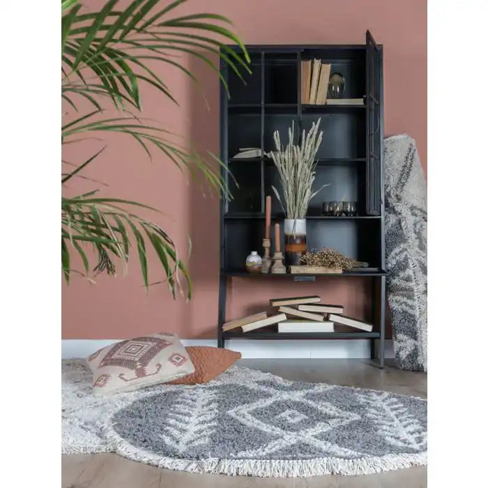 Teppich Rabat Grau Rund ø200 cm - HomeDesign Knaus