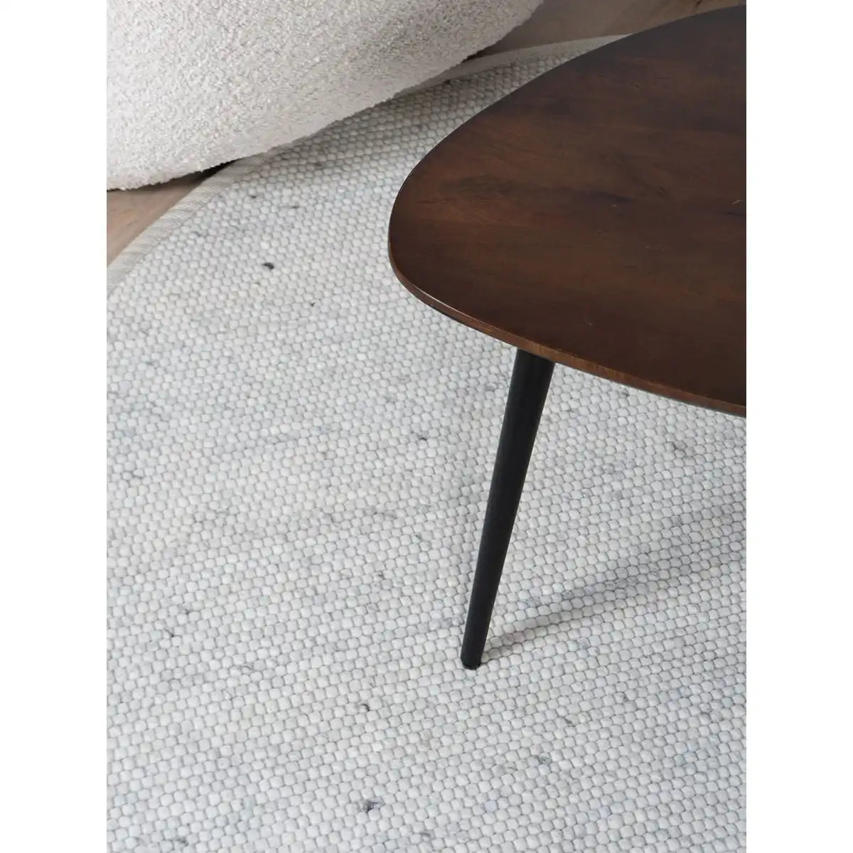 Teppich Scott Elfenbein rund ø160 cm - HomeDesign Knaus