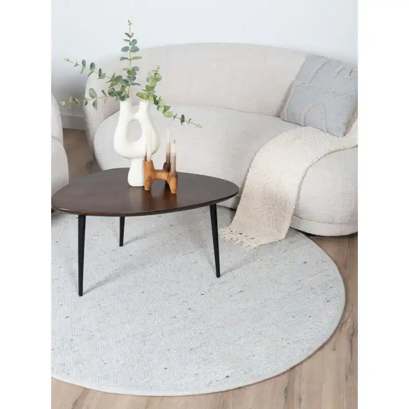 Teppich Scott Elfenbein rund ø160 cm - HomeDesign Knaus