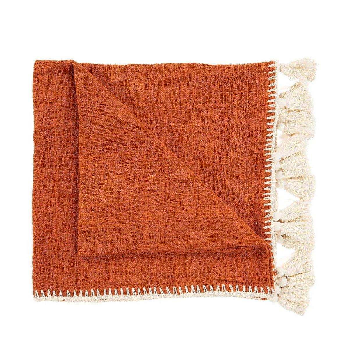 The Stitch Bettüberwurf – Terrakotta - HomeDesign Knaus