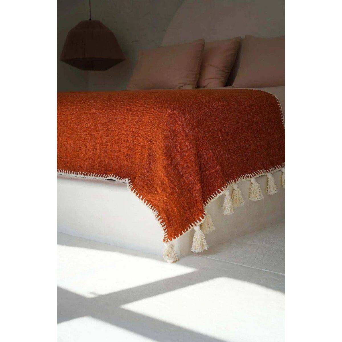 The Stitch Bettüberwurf – Terrakotta - HomeDesign Knaus