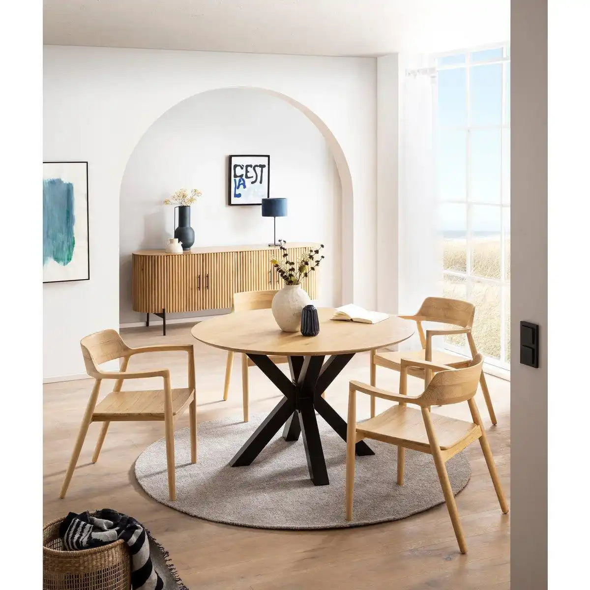Tisch 120x120 cm aus Sungkaiholz - HomeDesign Knaus