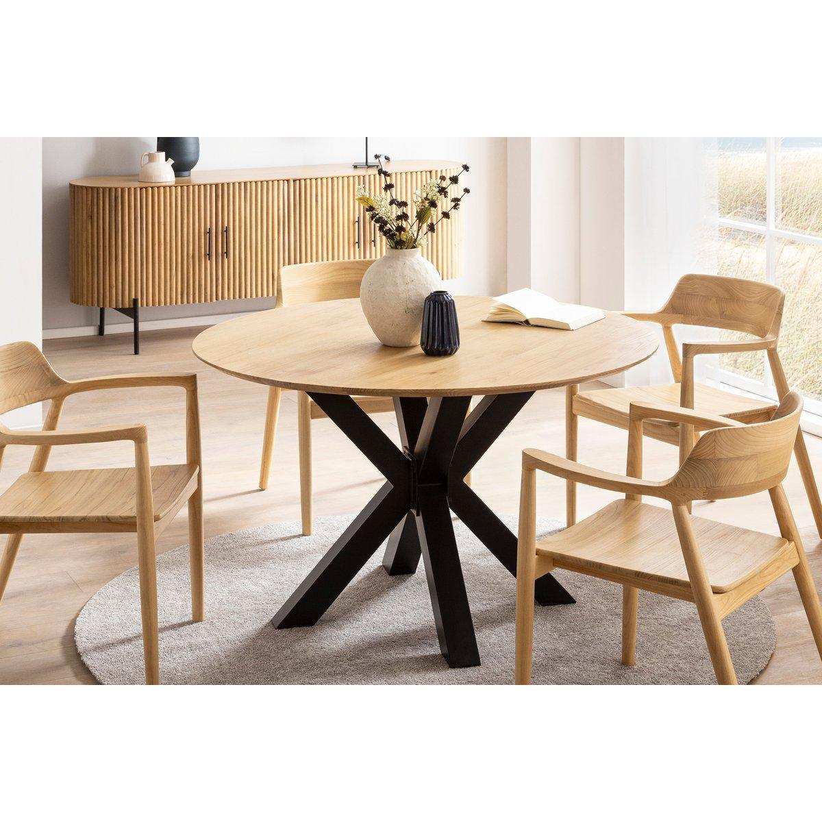 Tisch 120x120 cm aus Sungkaiholz - HomeDesign Knaus