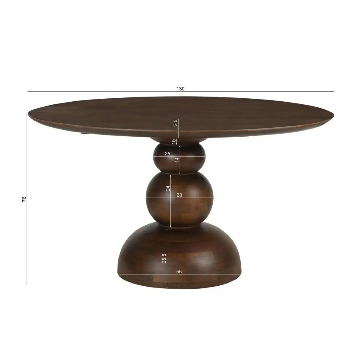 Tisch 130x130 cm - HomeDesign Knaus