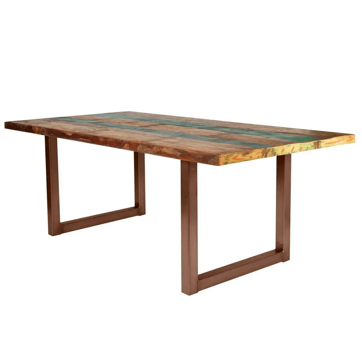 Tisch 220x100 cm, buntes Altholz - HomeDesign Knaus