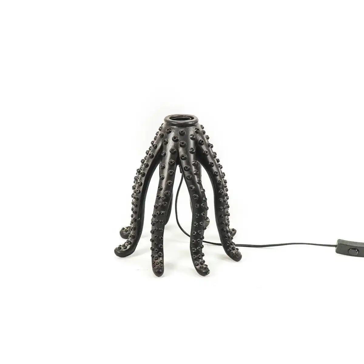 Tischlampe - Oktopus - Polyresin - Schwarz - E27 - 25x25cm - HomeDesign Knaus