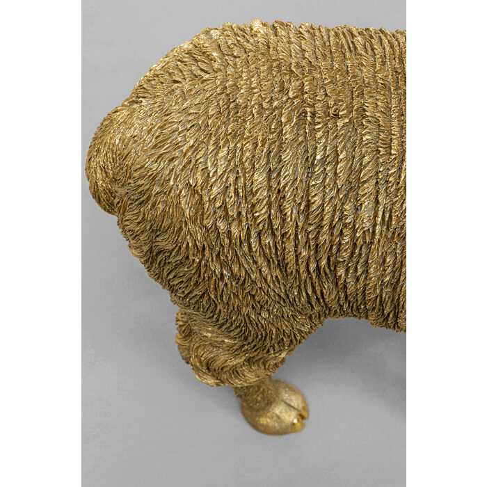Tischleuchte Alpaca Figur Gold Polyester E27 - HomeDesign Knaus