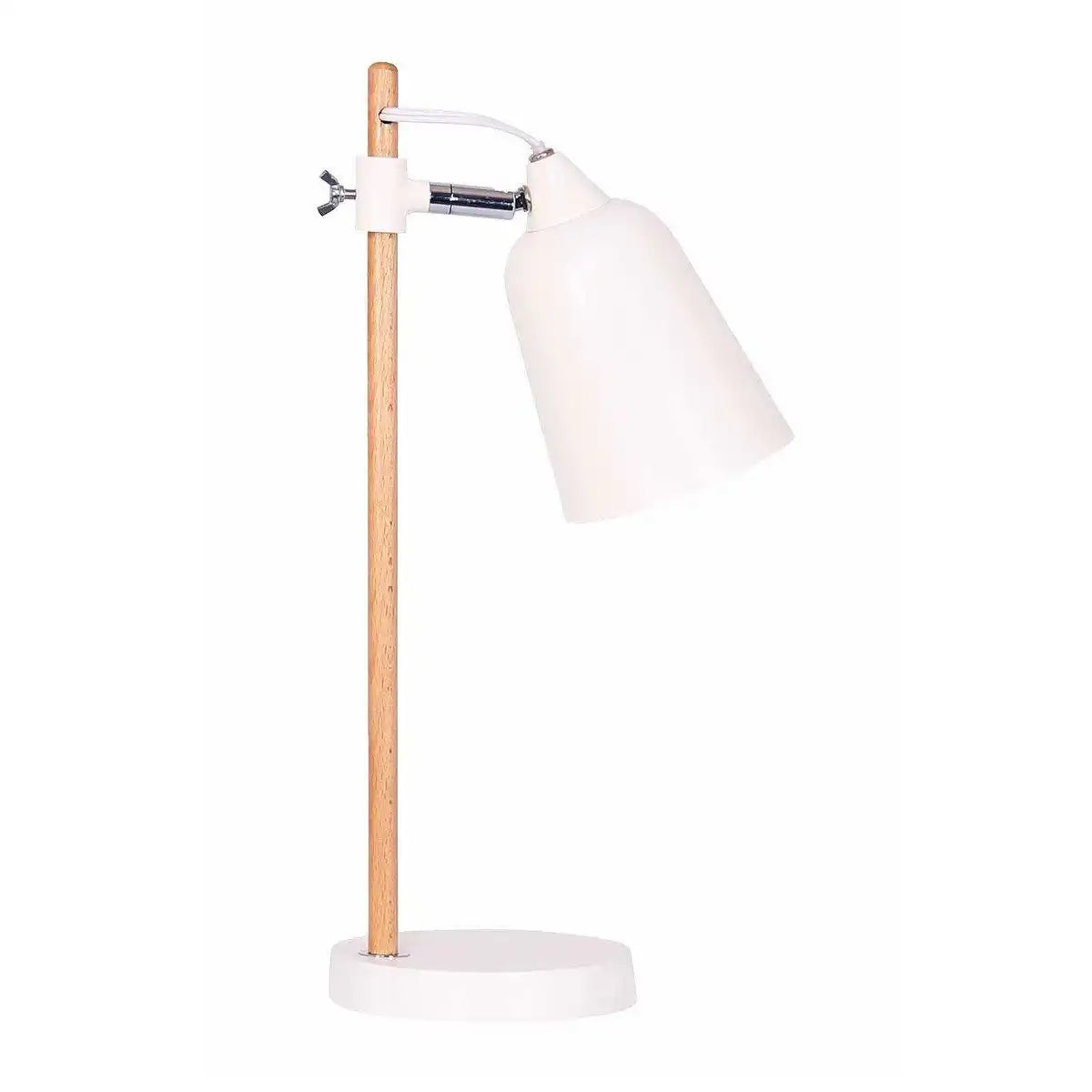 Tischleuchte Weiß/Natur - HomeDesign Knaus