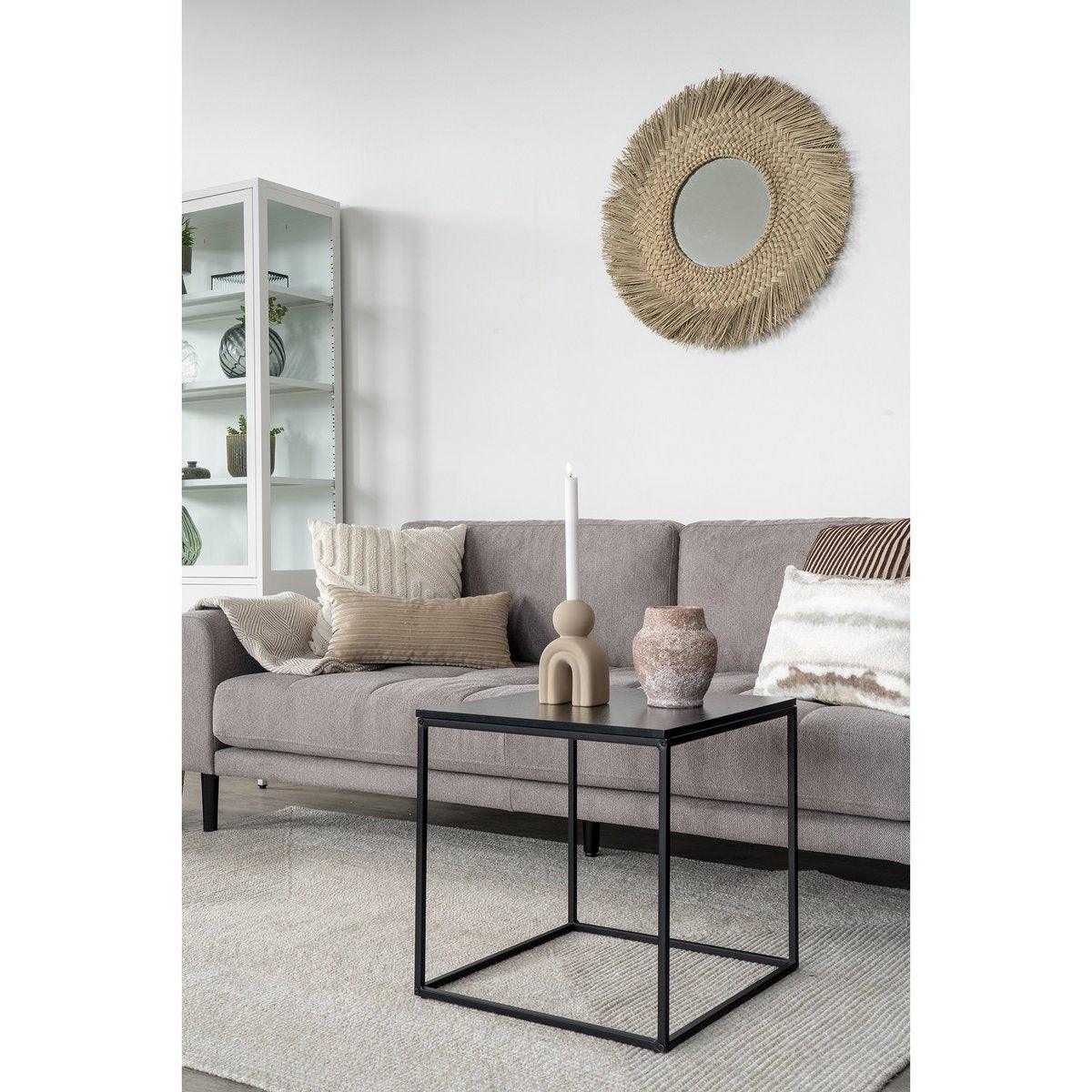 Tokyo Mirror - Spiegel, Seegras, natur, ø70 cm - HomeDesign Knaus